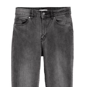 NWOT H&M dark grey skinny jeans